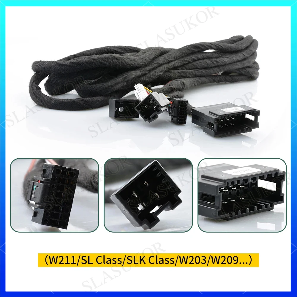 SLASUKOR 6M Extension Cable For Benz Series Optical Fiber Amplifier (Only Fit Kapud Car DVD Navigation GPS)