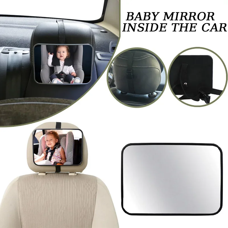 Car Rearview Mirror Baby Mirrors for Safety Interior Mirror Universal Car Seat Headrest Mirror Monitor Child Baby Safety Driving