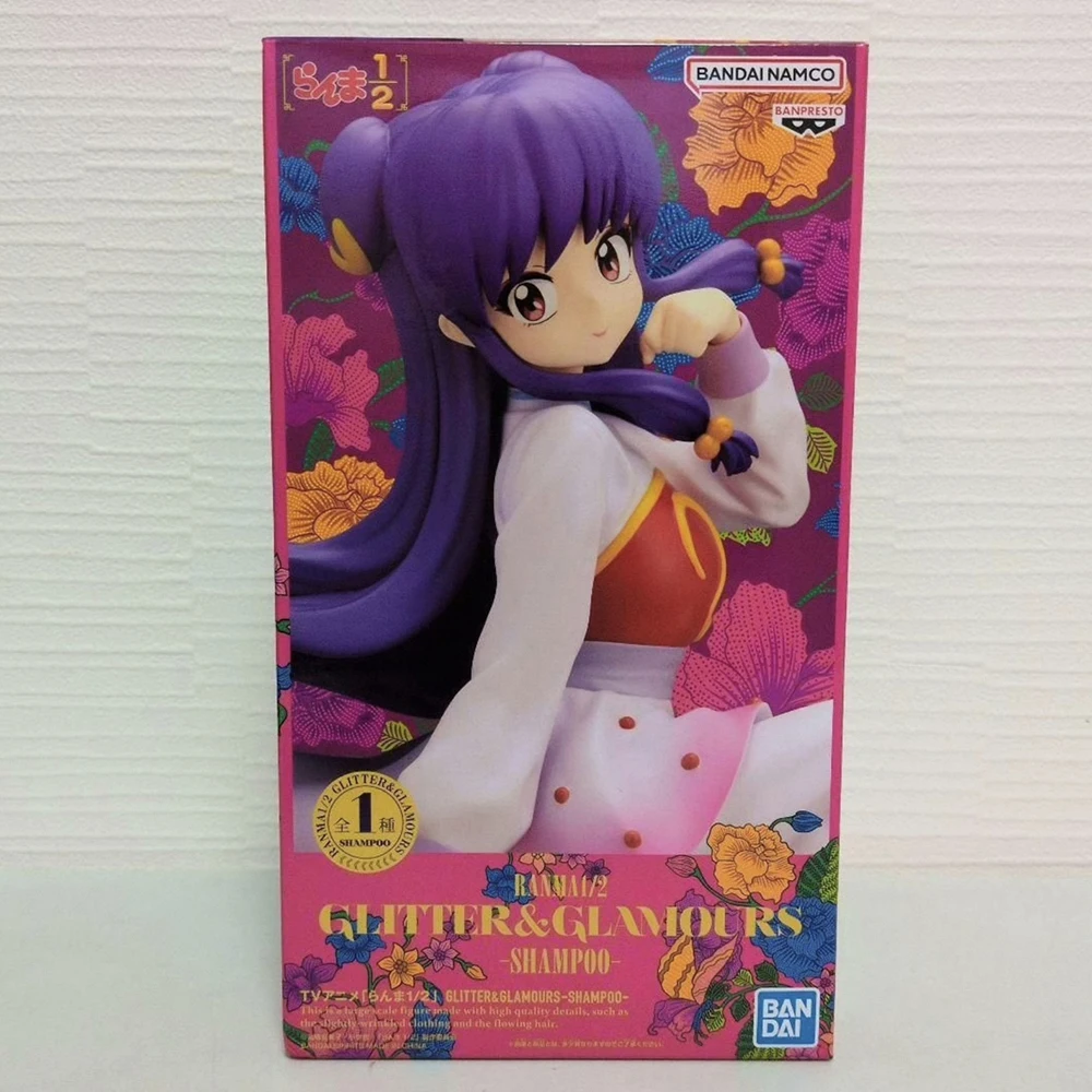 Em estoque original banpresto glitter & glamour ranma 1/2 shampoo 22cm figura de ação anime brinquedos colecionáveis modelo decoração presente