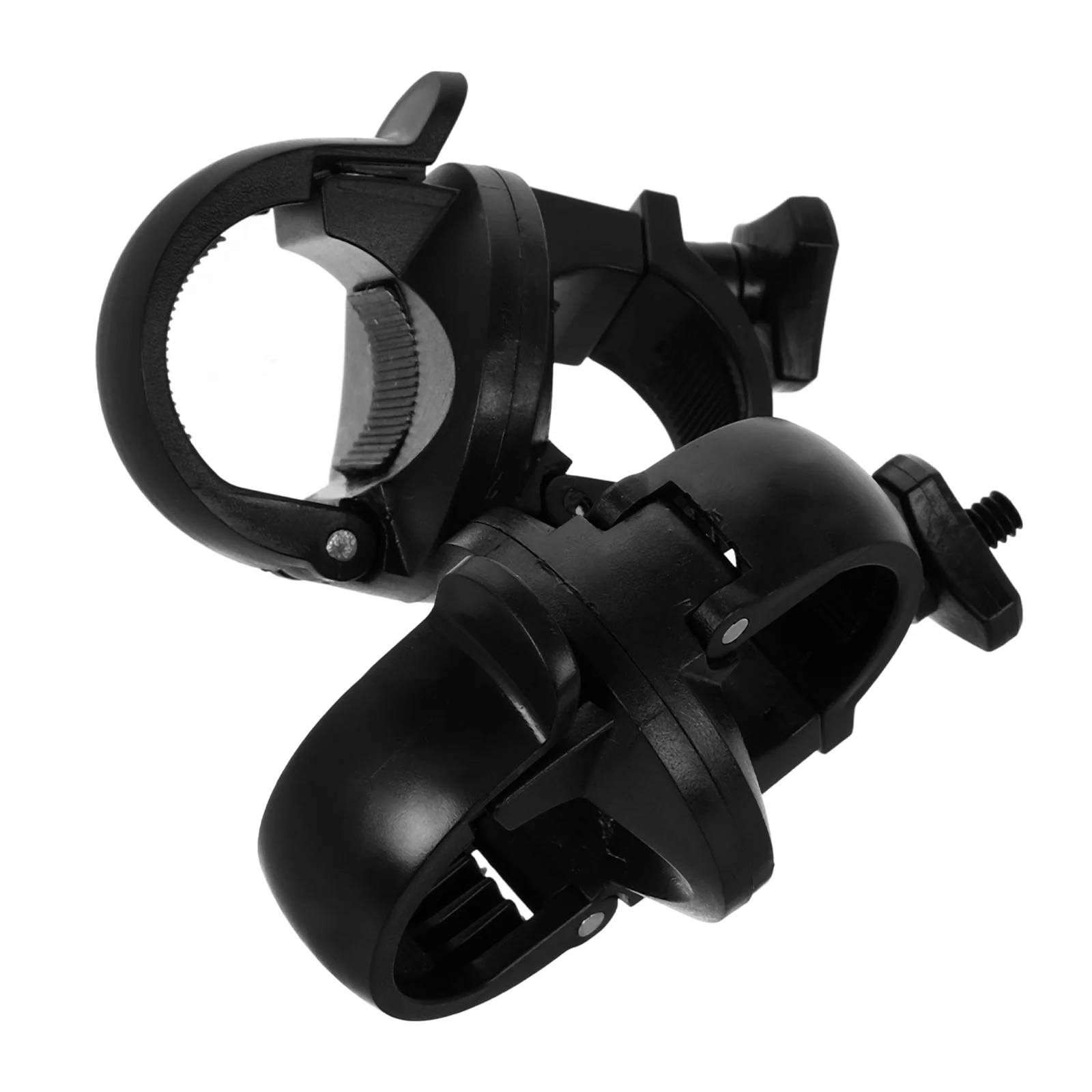 2Pcs Bicycle Flashlight Holder Universal Quick Release Mount Bracket Adjustable Handlebar Light Clamp for Mountain Road Bikes