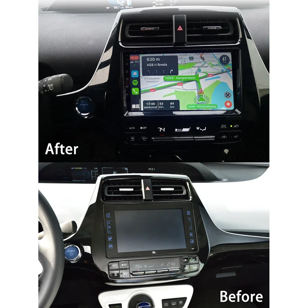 8G 128G CarPlay GPS RDSรถวิทยุสําหรับToyota Prius XW50 2015 - 2020 เครื่องเล่นวิดีโอAndroid 13 DSP 2 Din 4G WIFI Undefined Theme