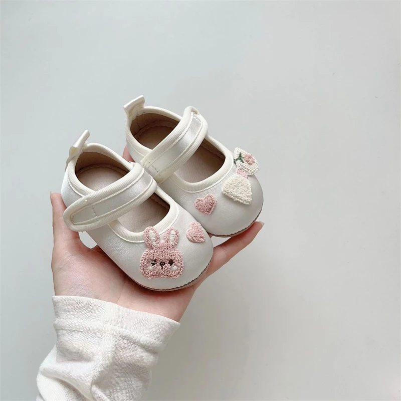

Spring Autumn Baby Girls Shoes Children Cartoon Rabbit Princess Shoes Soft Soled Non Slip Toddler Kids First Walking Shoes