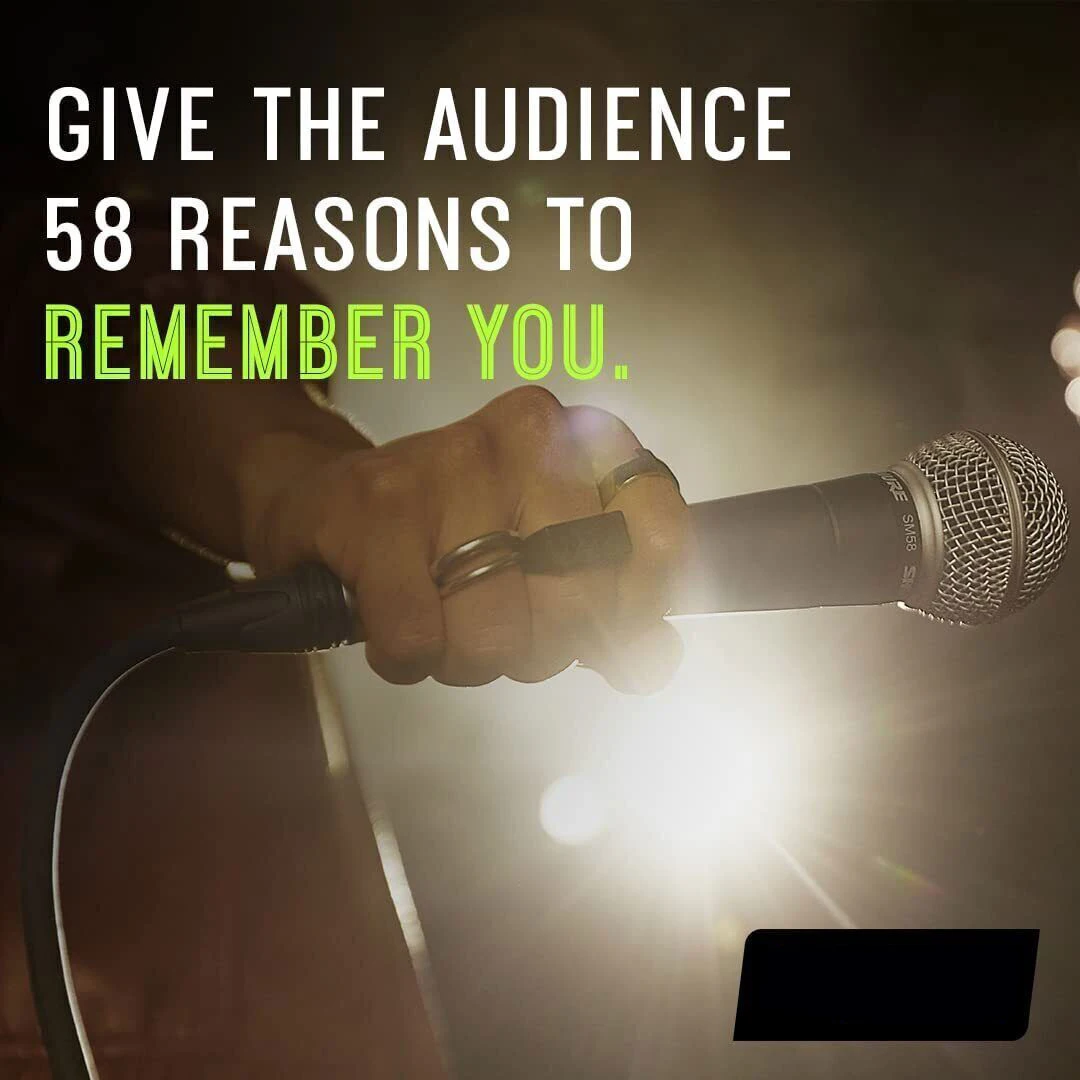 ميكروفون ديناميكي قلبي معدني جيد محمول باليد 58 لمرحلة الغناء ميكروفون سلكي احترافي كاريوكي BBOX تسجيل صوتي #3