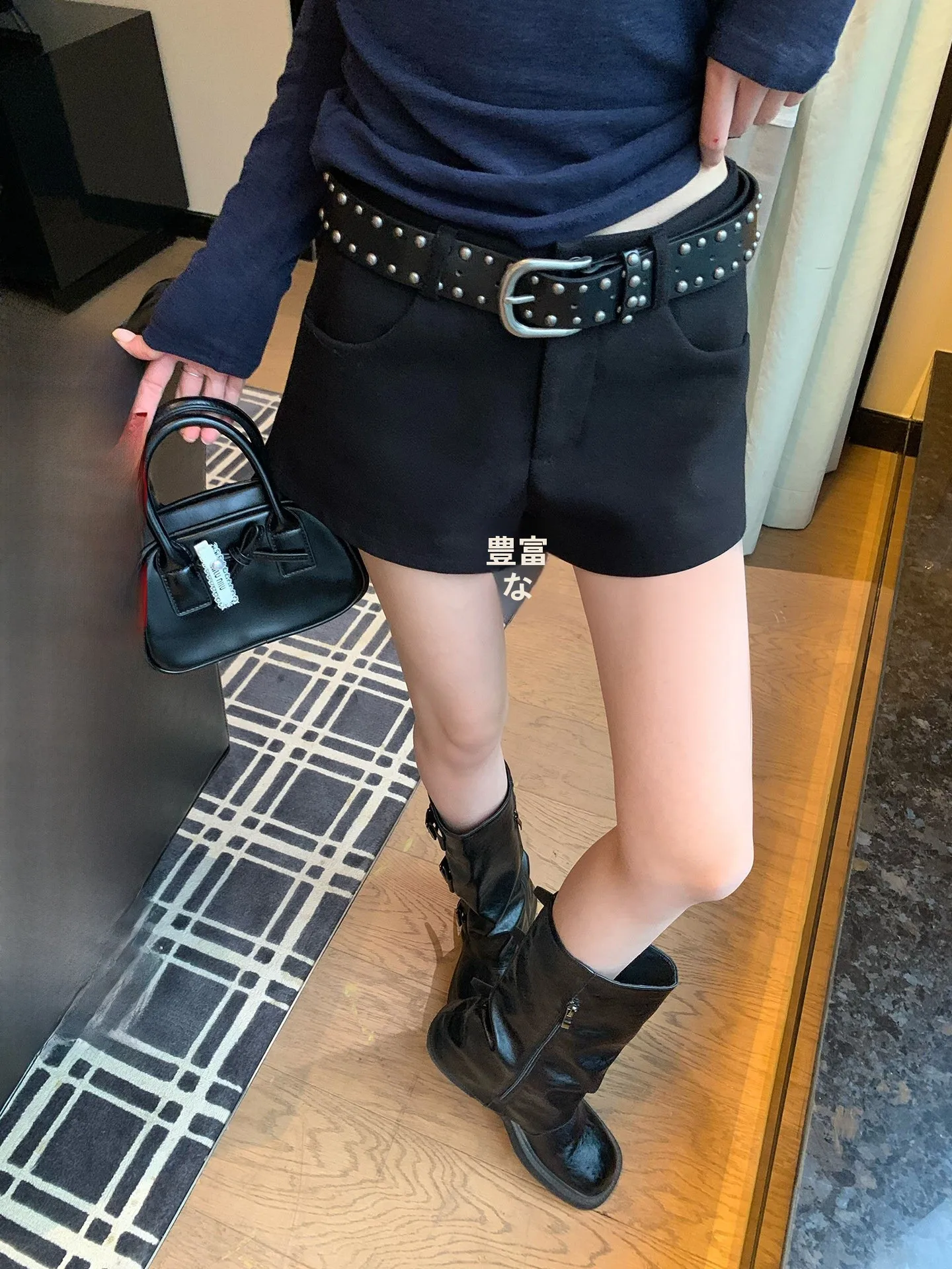 

Эластичные повседневные брюки Bla для женщин, весенние, в корейском стиле, свободные, с высокой талией, прямые, для активного отдыха