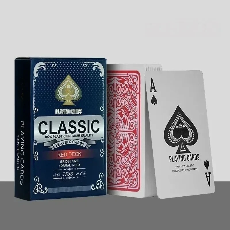 Waterproof PVC Playing Cards Plastic Durable Poker Card Games Playing Card Board Game for Party Family Gatherings Adults Gift