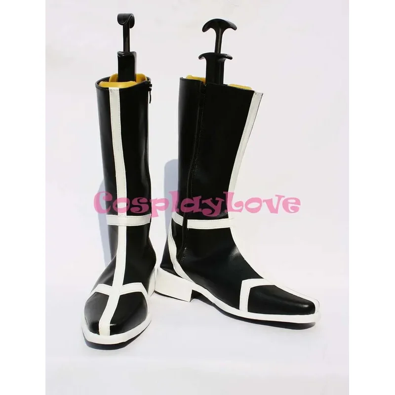 

Custom Made Japanese Anime Inspired by Bleach Arrancar Black Cosplay Shoes Boots For Christmas Halloween Party Birthday