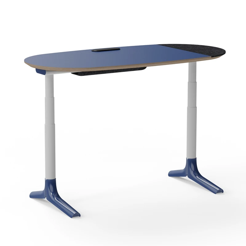 

Intelligent electric modern panel height adjustable desk home office imported dual motor vertical alternating mango wood