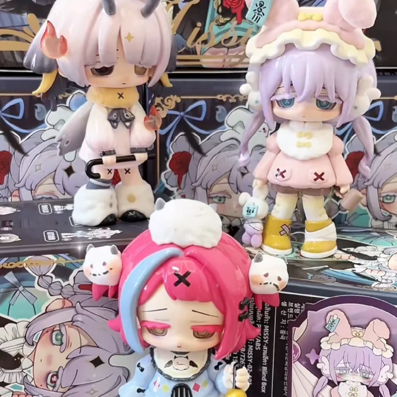 سلسلة Missy'S Sweet and Sad Girl صندوق أعمى تماثيل قابلة للجمع عصرية لا يمكن المساس بها هدية ملاك القتل للألعاب والهوايات