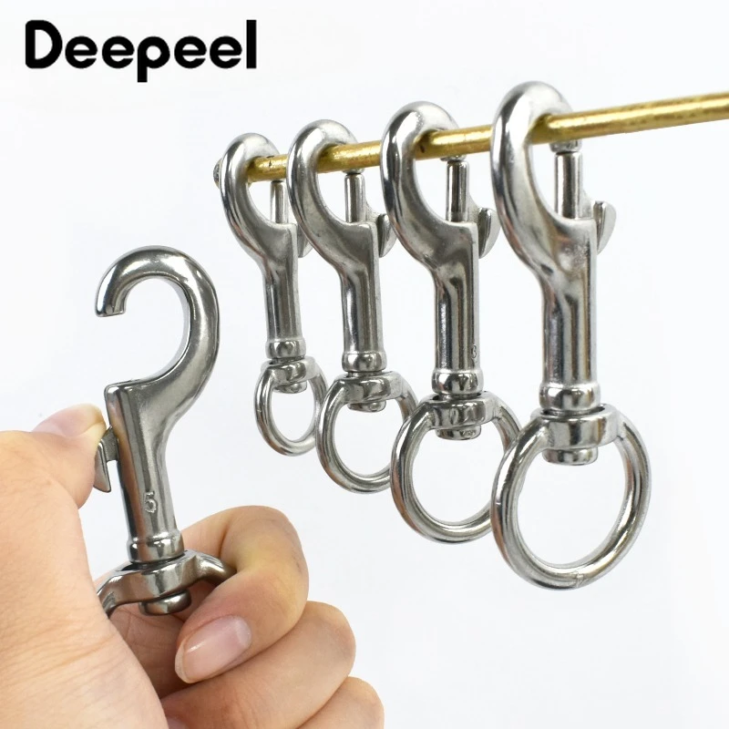 

1/2/5Pcs 64-98mm 316 Stainless Steel Buckles Bag Strap Swivel Lobster Buckle Snap Hook Pet Collar Carabiner Clips Accessories