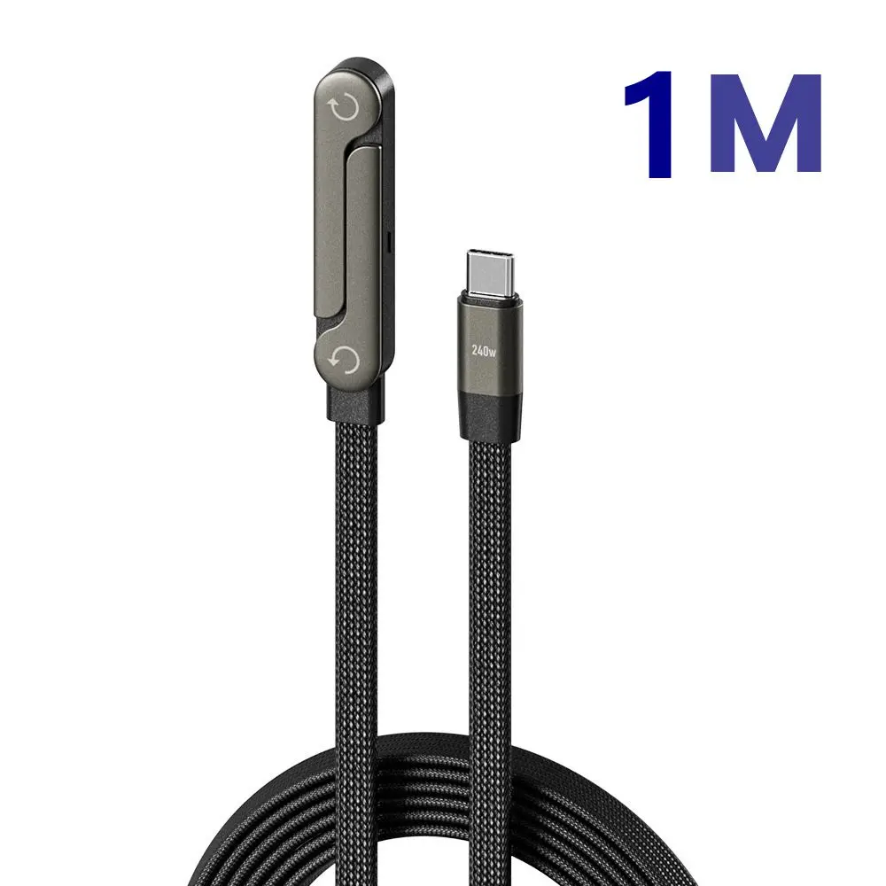 240W Elleboog USB Type C naar USB C-kabel PD Snelle oplaadkabel Type C Draad Telefoonstandaard voor iPhone 17 16 15 Xiaomi Samsung Huawei