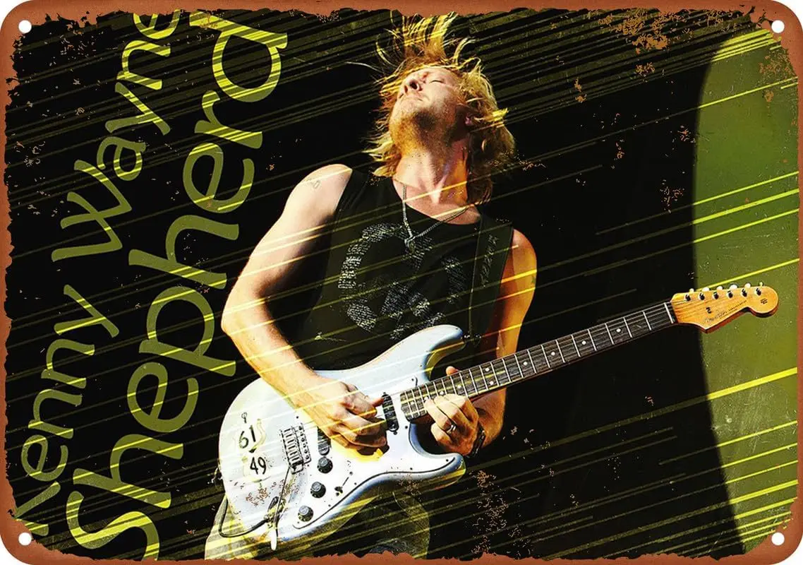 Kenny Wayne Shepherd Retro Poster Metal Tin Sign Aluminum Sign Living Room Bar Artificial Cave Home Decoration 8 X 12 Inch