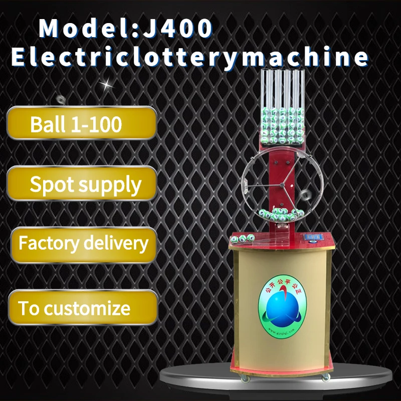 

J400 100 ball lottery machine lucky lotto prize machine bet lottery machine for live broadcast show