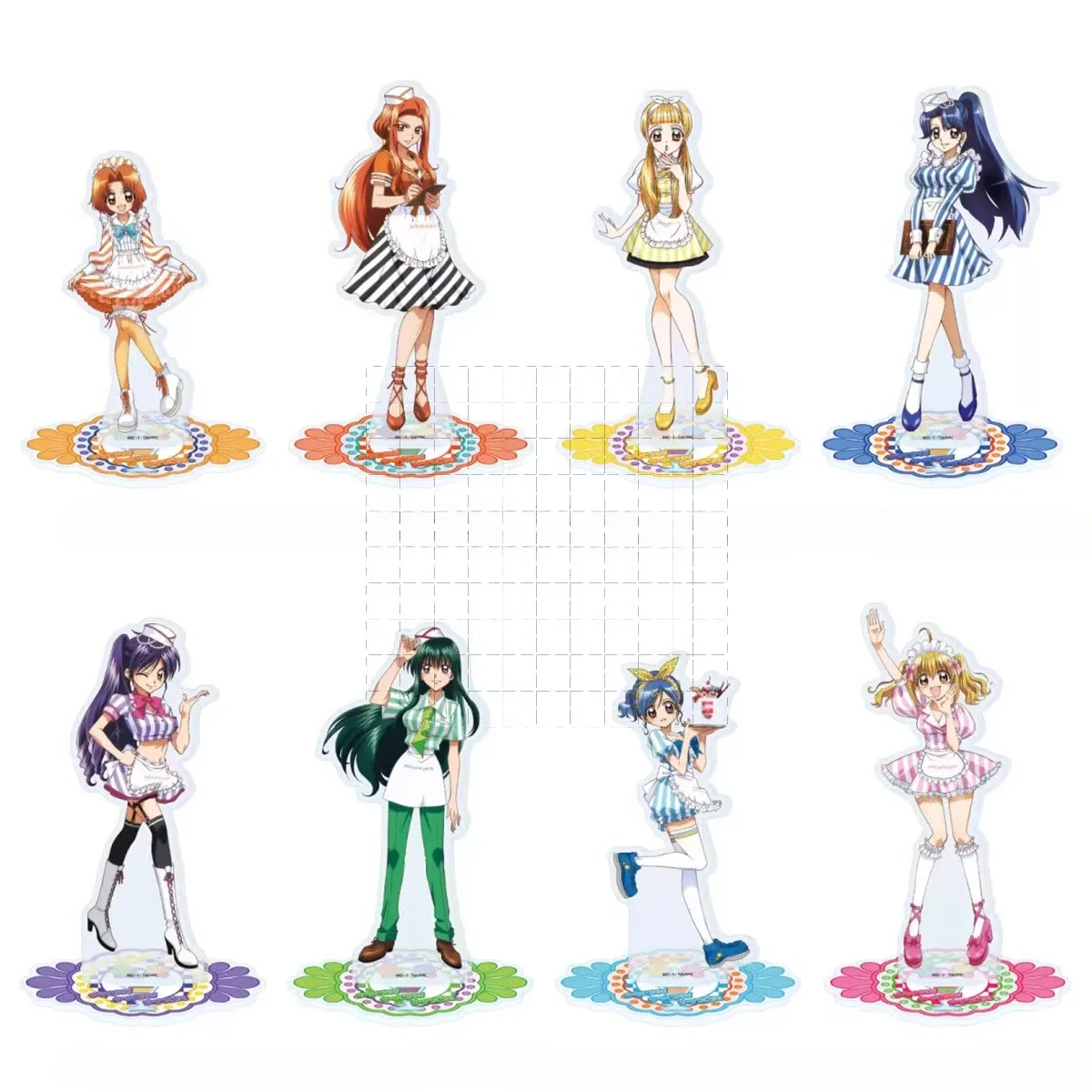 Game Mermaid Melody Pichi Pichi Pitch Acrylic Stand Doll Anime Nanami Ruchia Luchia Figure Model Plate Cosplay Toy for Gift