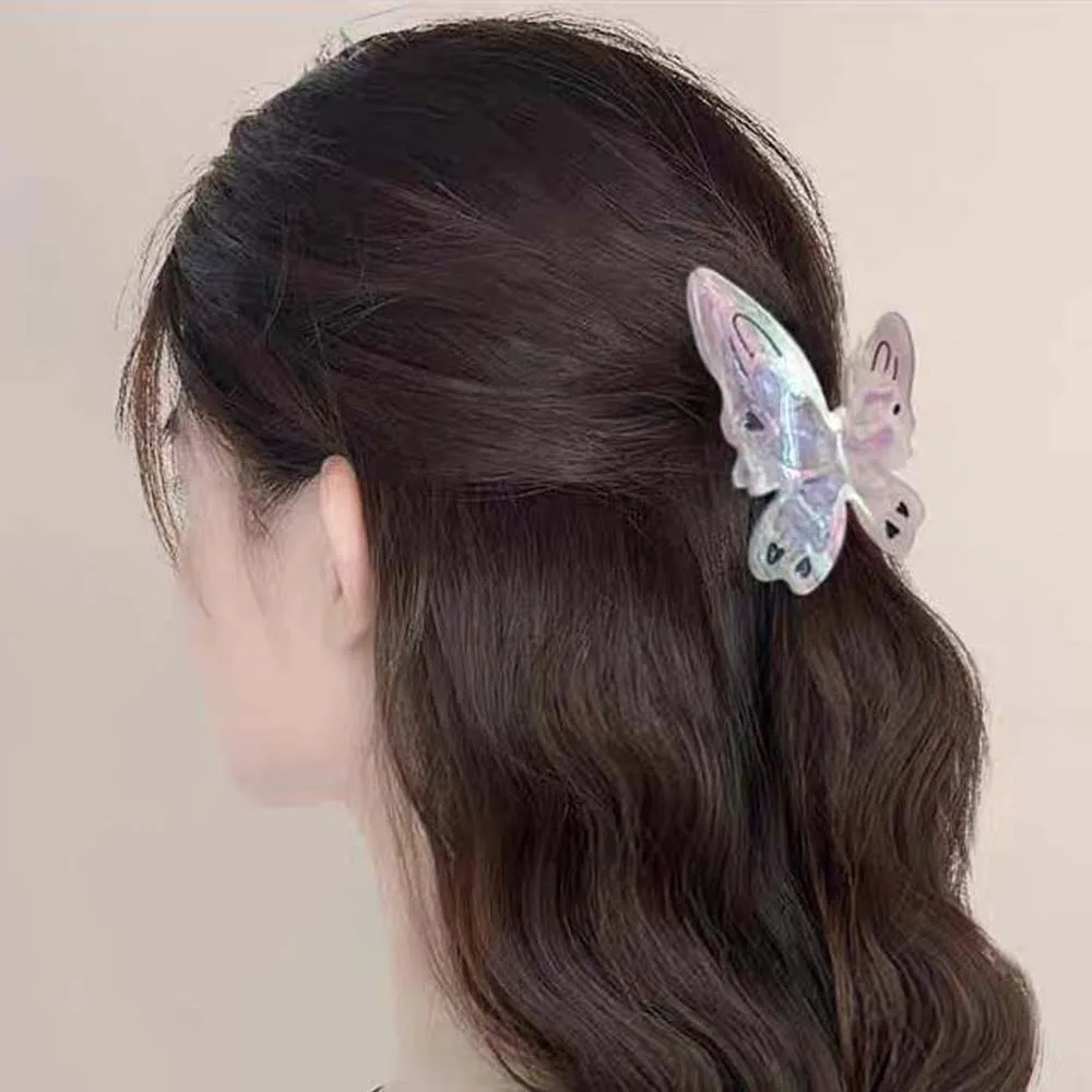 Gift Acrylic Butterfly Shark Clip Waterproof Chinese Style Wing Claw Clip Headwear Hairgrips Acetic Acid Hair Claw Daily