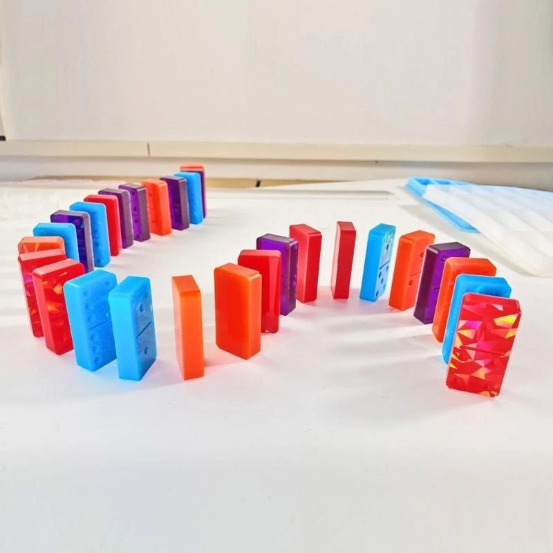 Silicone Mould for Children Educational Arithmetics Dominos Board Game Cards Glues Dripping Mold Jewelry Making Tool - Image 6