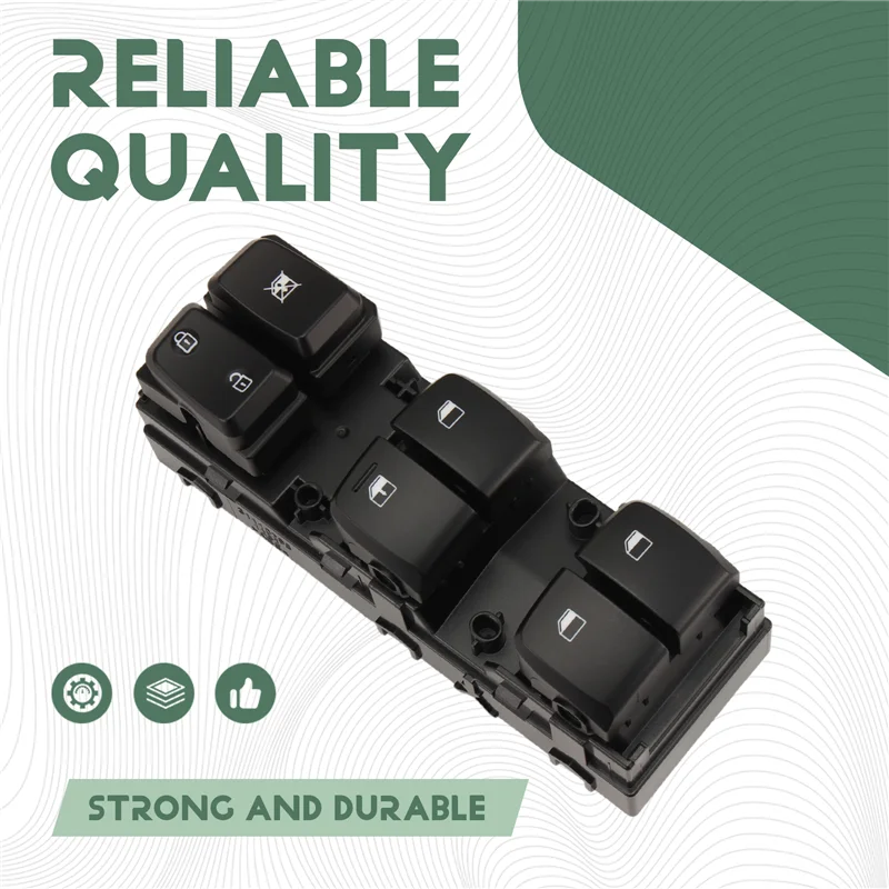 [NEW A09R!】 New Front Left Power Window Switch Regulator Control Button Master Window Glass Lift For Kona 93570-J9000