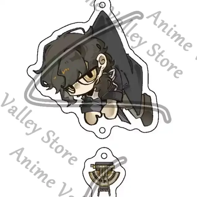 Anime Reverse:1999 Adler Hofmann Ulrich Aleph - Llavero de acrílico para cosplay, colgante de letras de dibujos animados, adorno, regalo