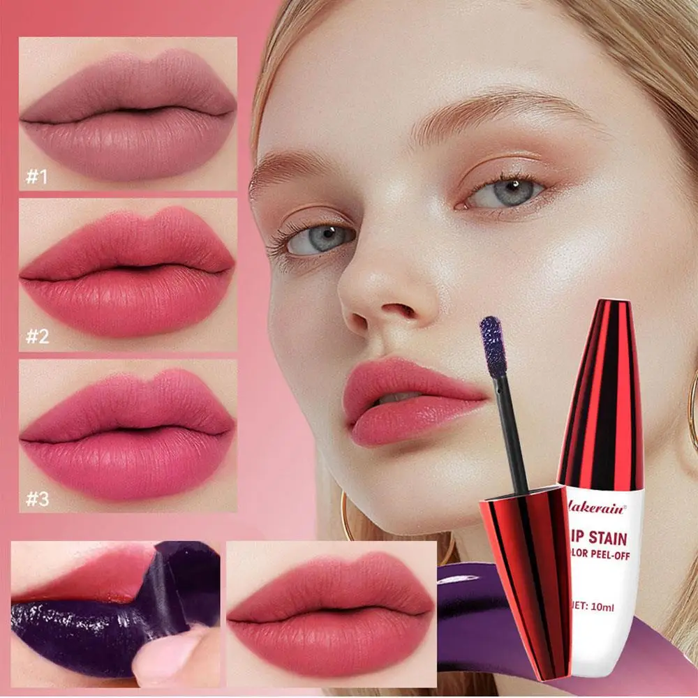 Lip Tattoo Liquid Lipstick Lip Liner Tinted Peel-off Lip Glaze Long Lasting Beauty Lip Woman Makeup Items Waterproof Cosmetics