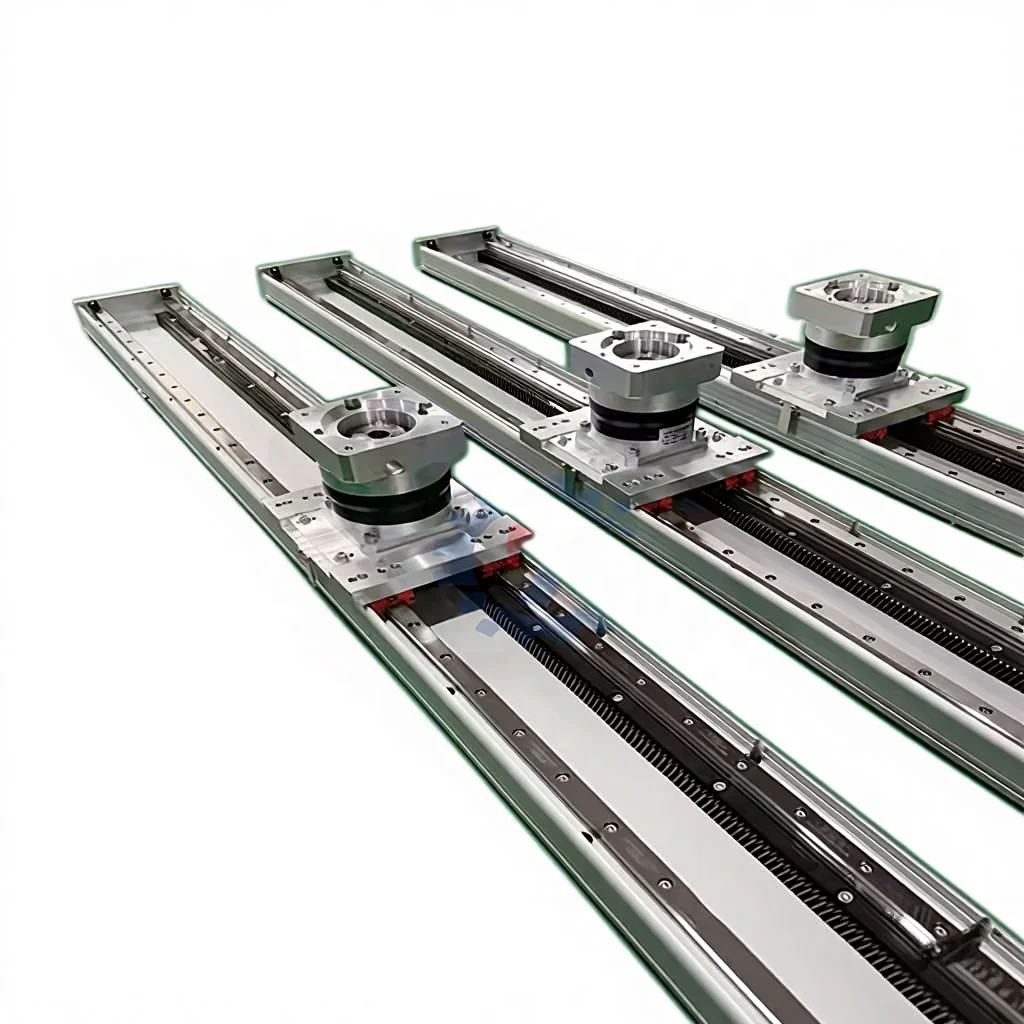 Heavy-Duty Aluminum Alloy Steel Gear Rack Linear Slide Module Motor Bearing For Robot Ground/Sky Track Truss Seventh Axis