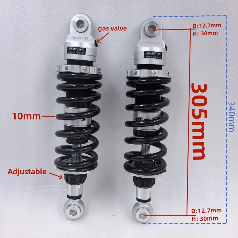9mm 10mm spring Motorcycle SHOCK ABSORBER for Harley Electra glide touring Electra Davidson Touring Electra Road Glide Road King