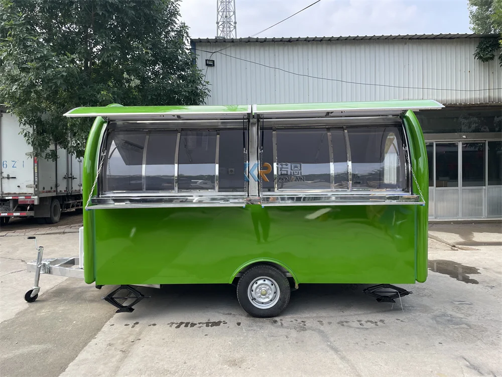 Carrello per gelato mobile per camion per alimenti personalizzato Carrello per hot dog concessione per ristorante di strada completamente attrezzato