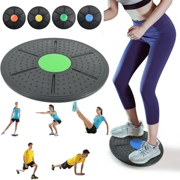 BALANCE BOARD ของเล่น 360 องศา Rotation Disc รอบเอวบิดออกกําลังกายอุปกรณ์ฟิตเนสเอว Twisting Disc ฟิตเนสของเล่น
