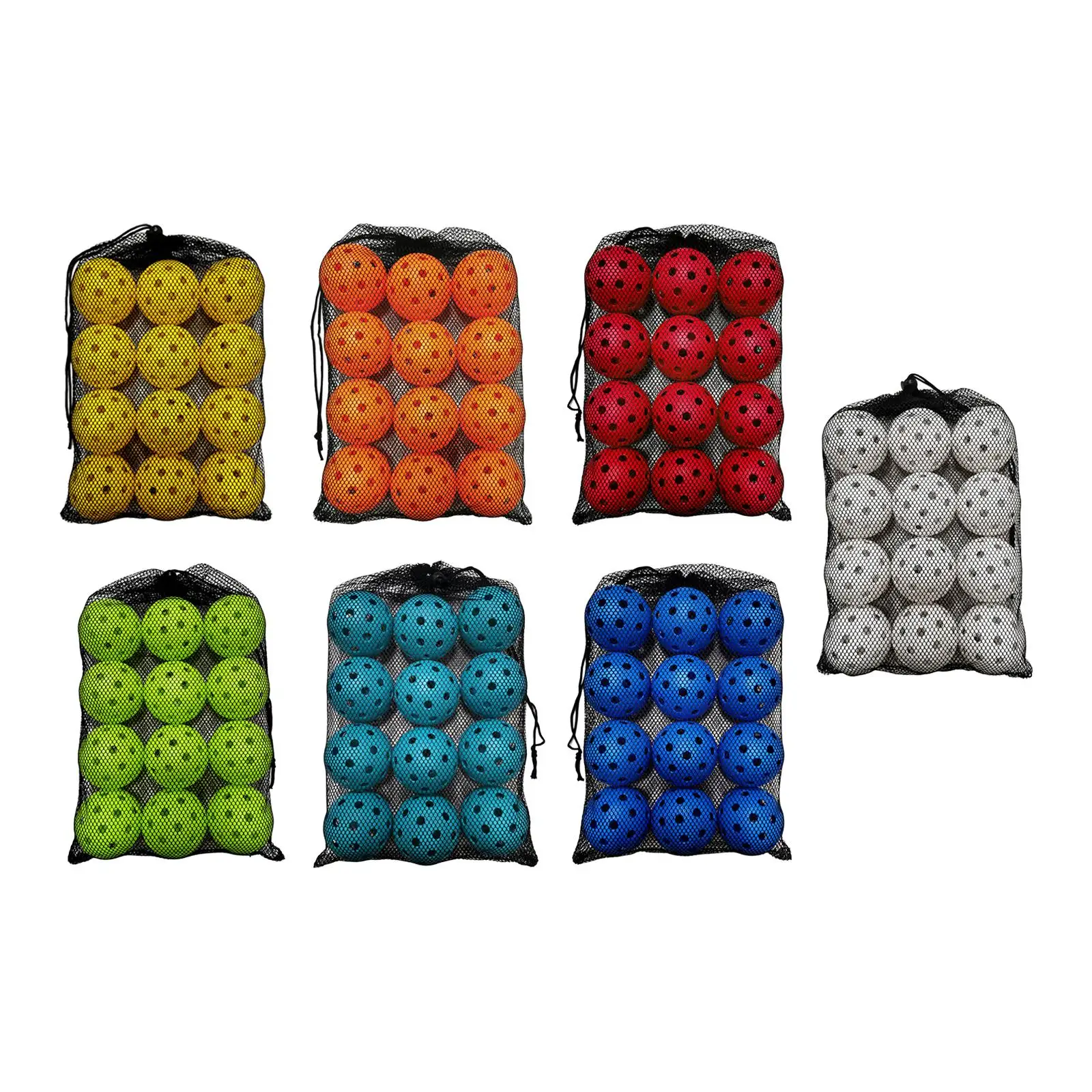 12 Pcs Pickleball Balls Training Pickleball for Outdoor Tournament Play