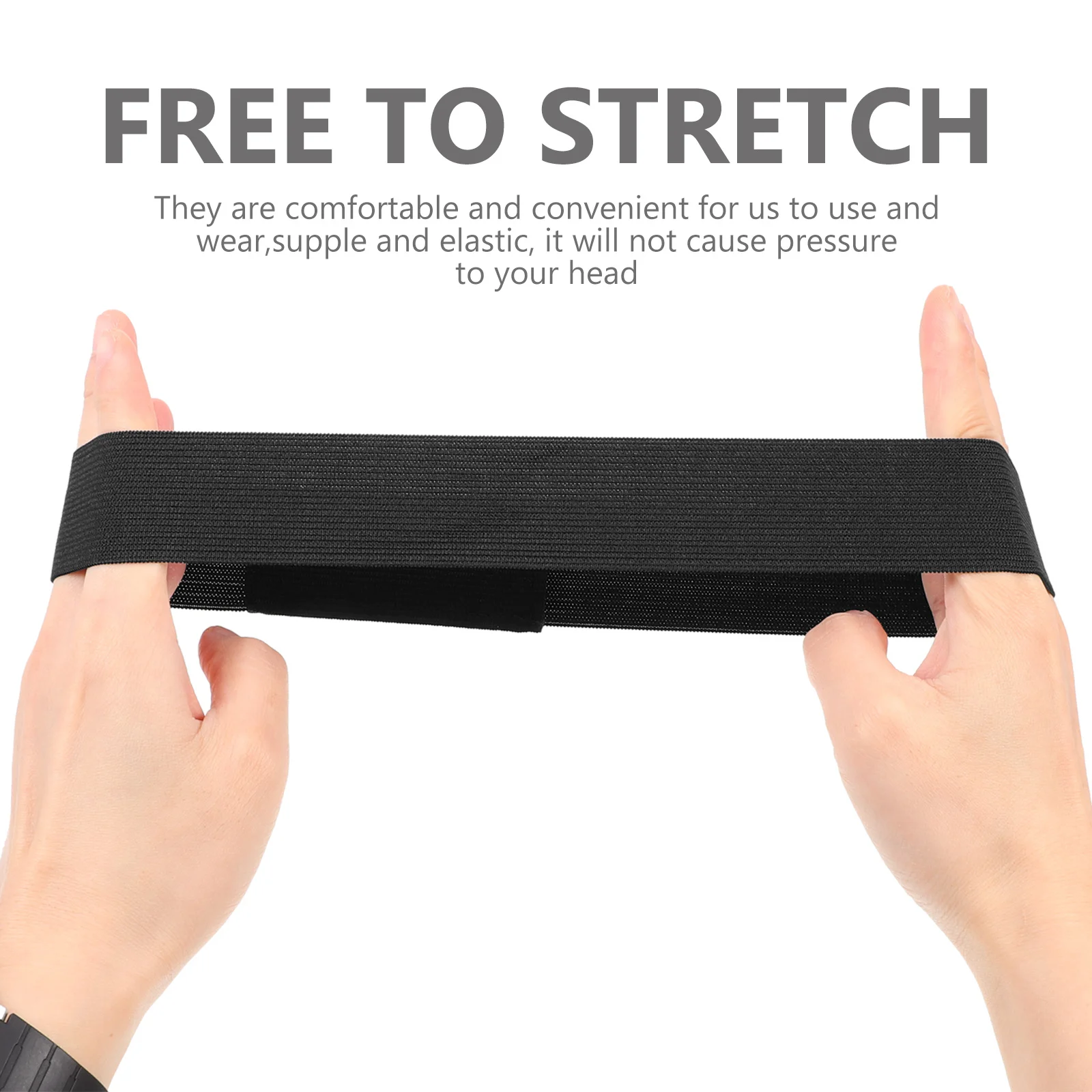 

1Set Anti-Slip Band Adjustable Elastic Fixing Strap Comfortable Breathable Elastic Hair Wrap Band for Wigs