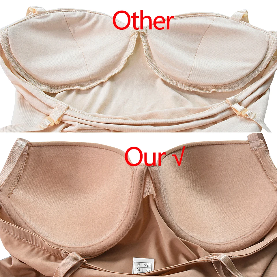 Weißer Bügel-Bodysuit für Damen, formgebend, dehnbar, einfarbig, seidig, Unterwäsche, Bodysuits, Shapewear – Detail 32