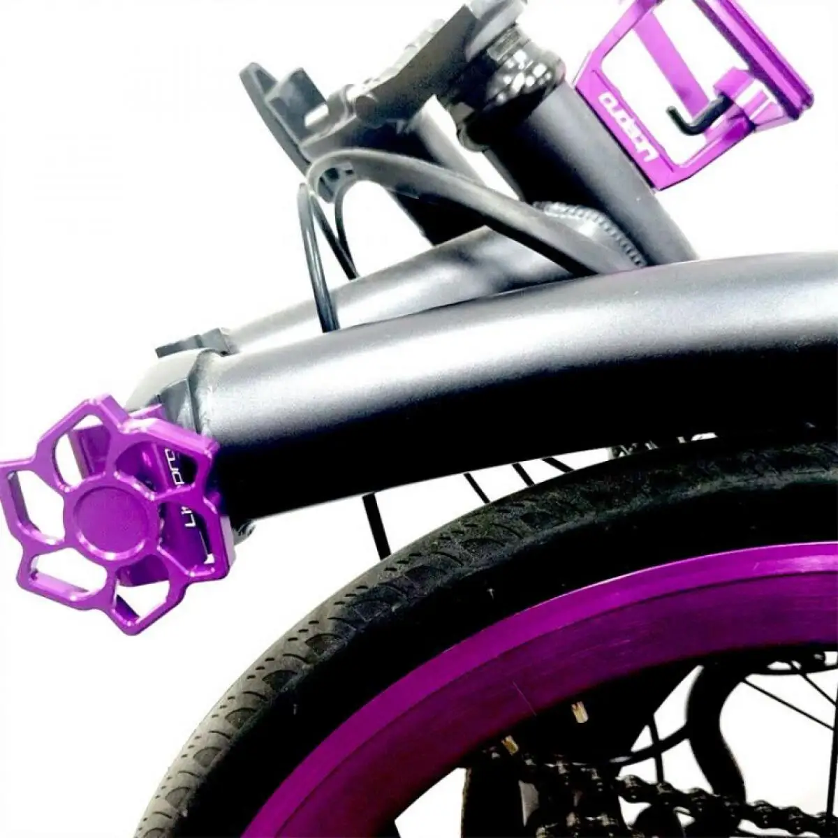 

Litepro Titanium Alloy Shaft Core C-buckle For Brompton Folding Bicycle Faucet Knob