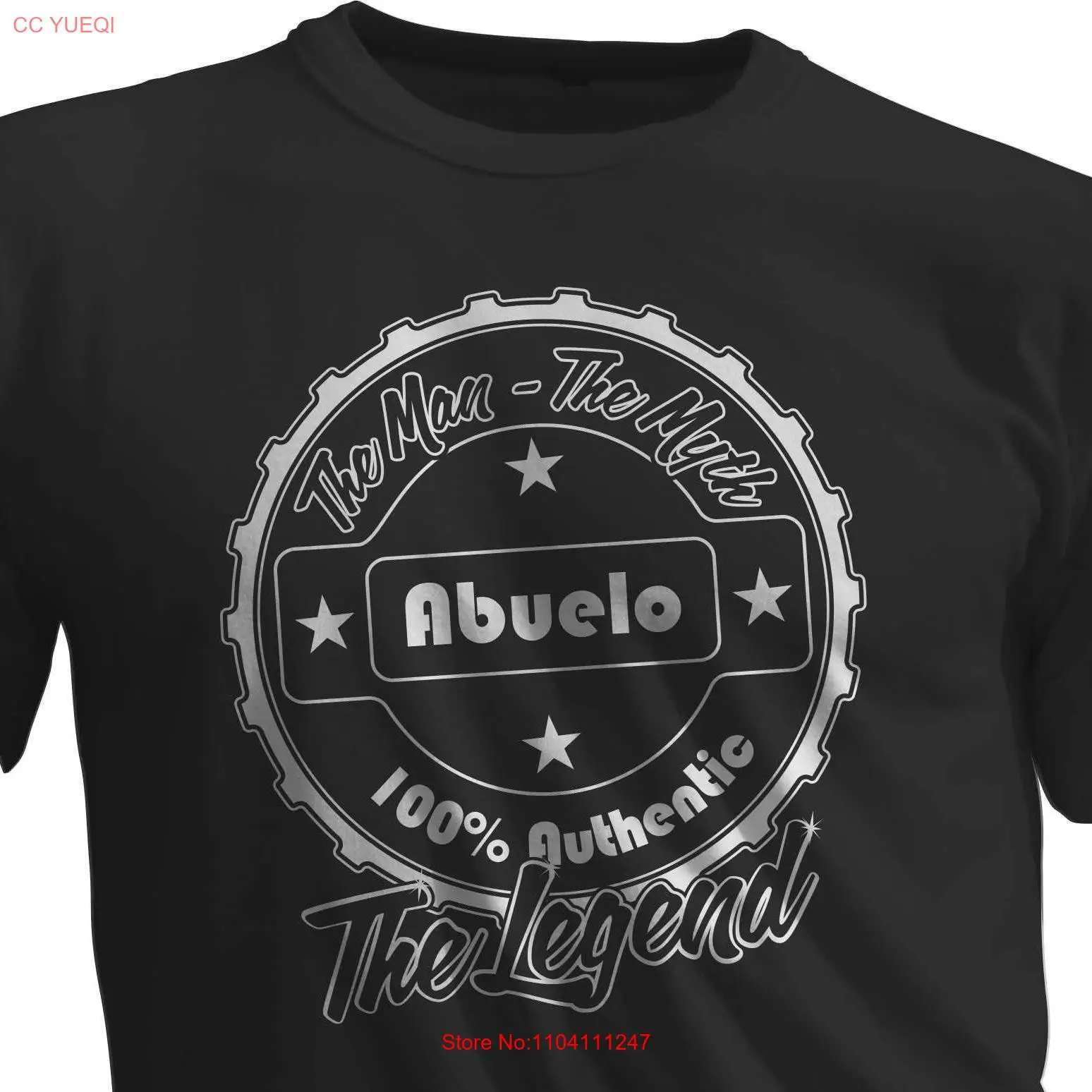 Abuelo The Man Myth Legend Idea for T Shirt Birthday Fathers Day long or short sleeves