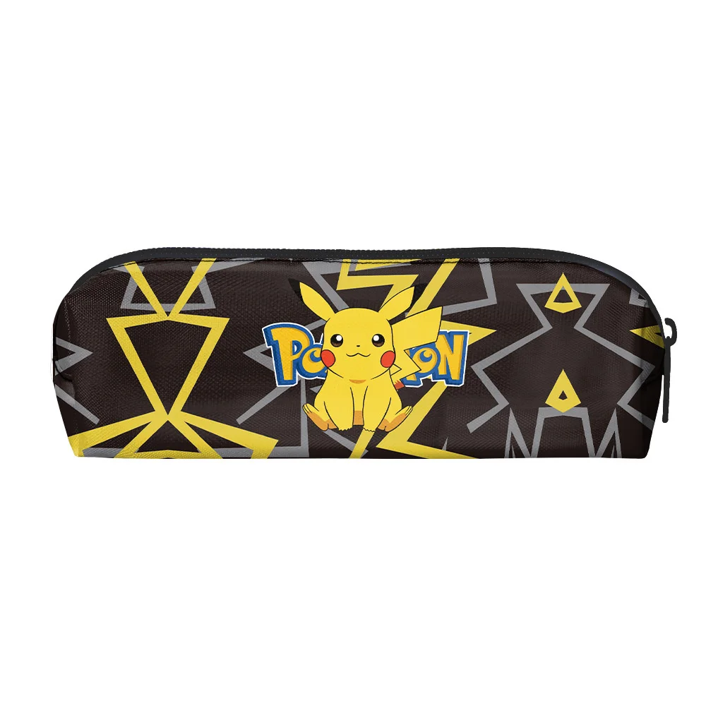 Pokemon Pikachu Pencilcase Cartoon Pikachu Pencilcase Student Polyester Pen Bag Storagebag Kids Stationery Box Zipper Bag Gift