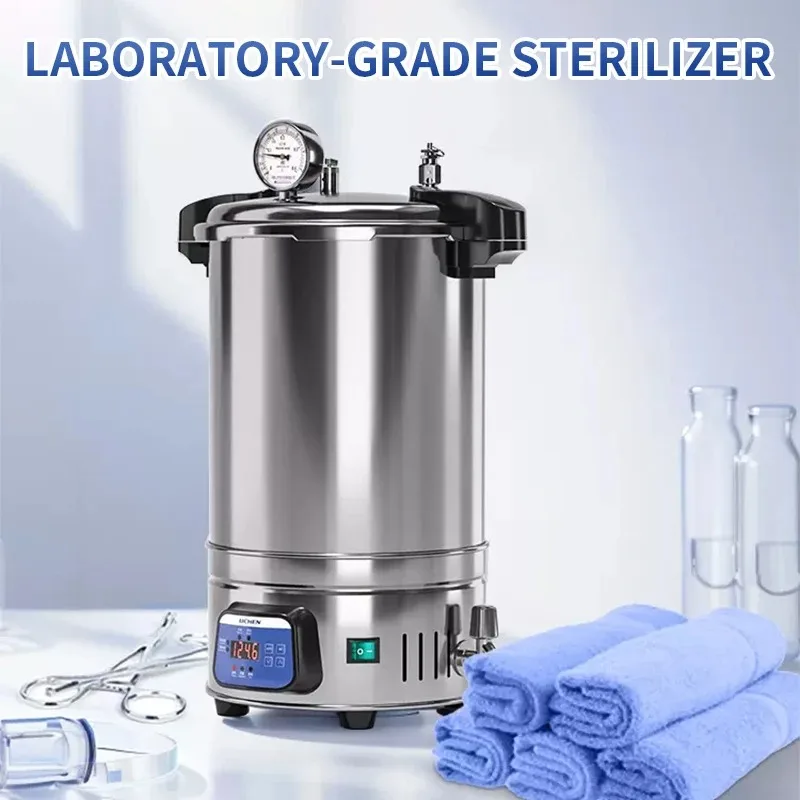 

Portable 12L Autoclave Medical Sterilizer Customizable OEM Support Hand Sterilizer Timeable