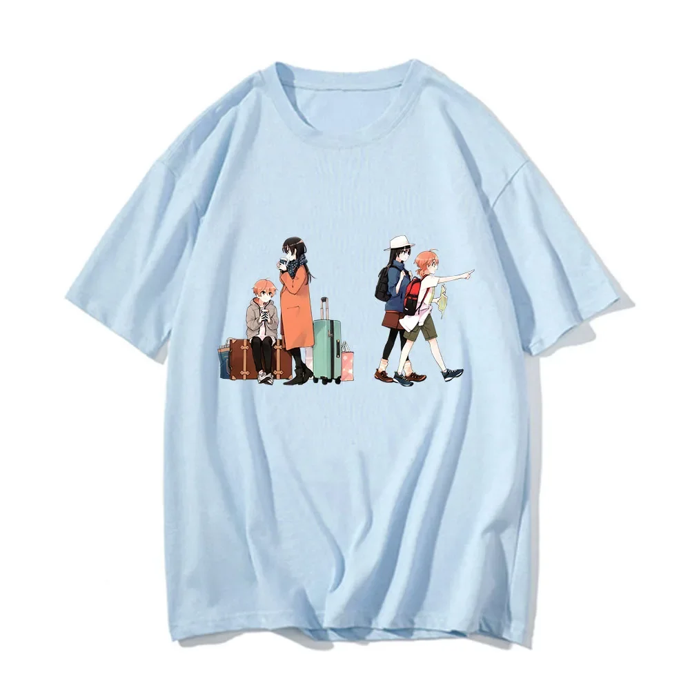 Bloom Into You Journey T Shirts Women/men Summer Cotton Portrait Printed Tee-shirt Short-sleeved Shirt Streetwear Korean Style