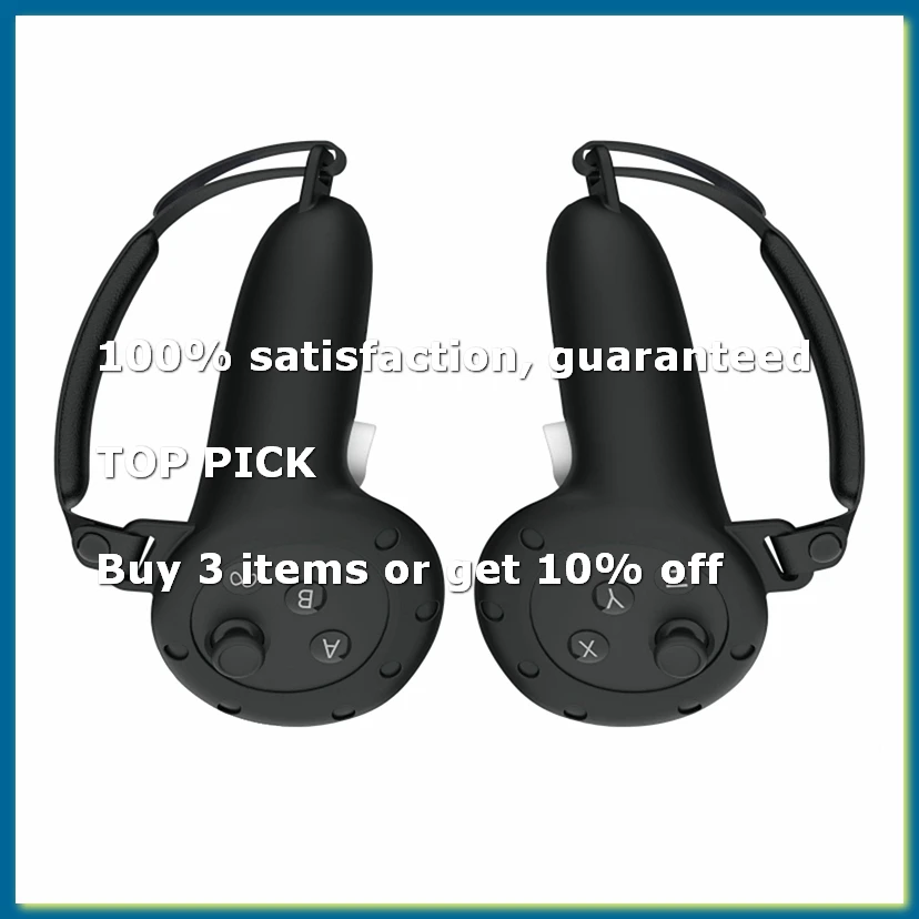 VR Protective Cover for Touch Controller Silicone with Strap Handle Grip VR Accessories Black For 3