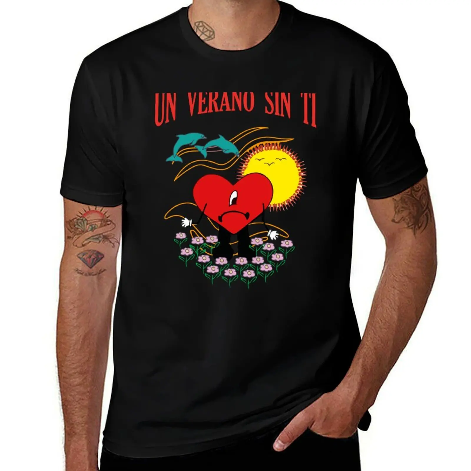 un verano sin ti T-Shirt Running Gym Short Sleeve Sports Tee