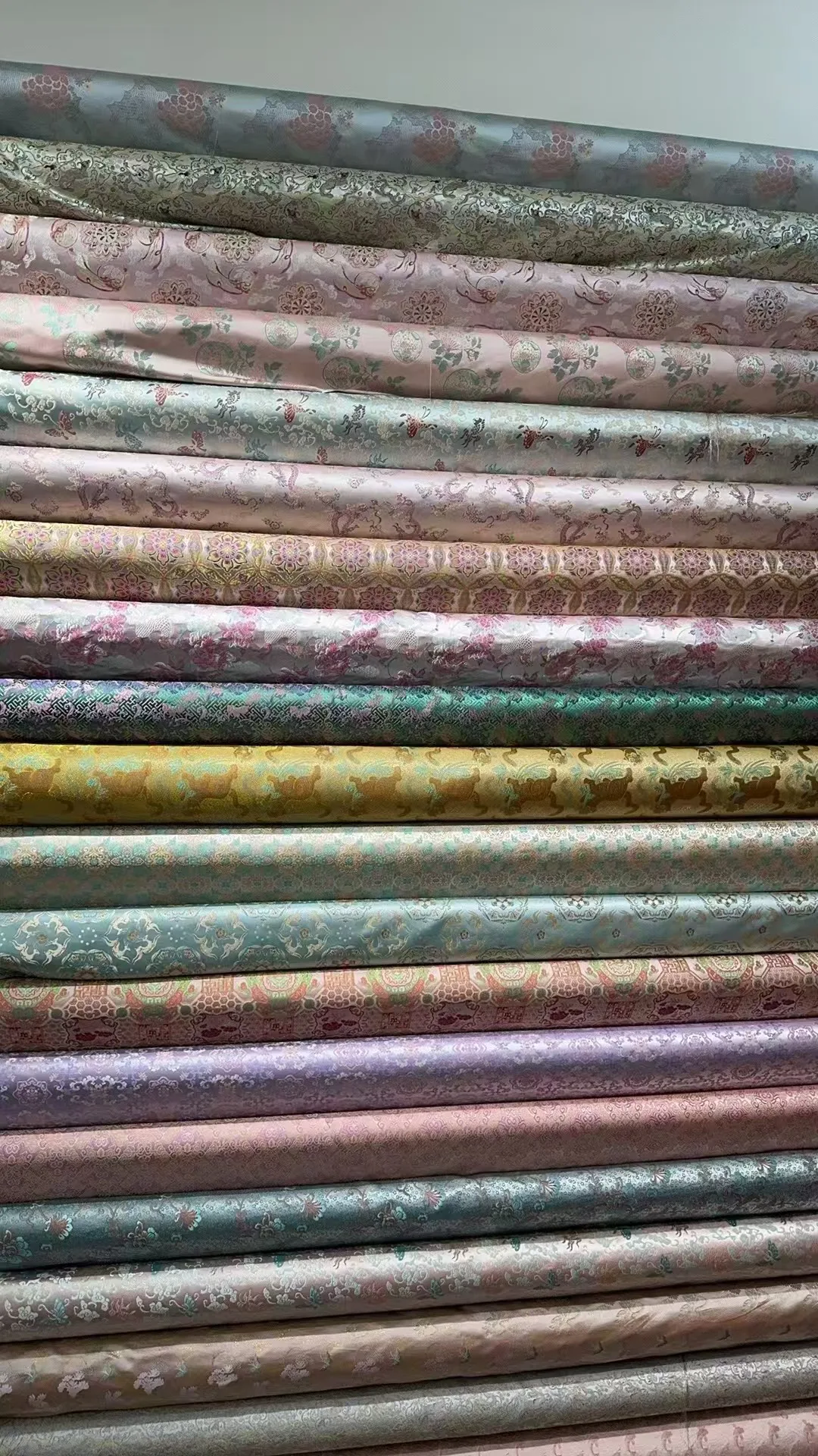 

"FS038 Bada Caisson Pattern" imitation Song Jinguo brocade top vest jacket Tang suit cheongsam DIY fabric