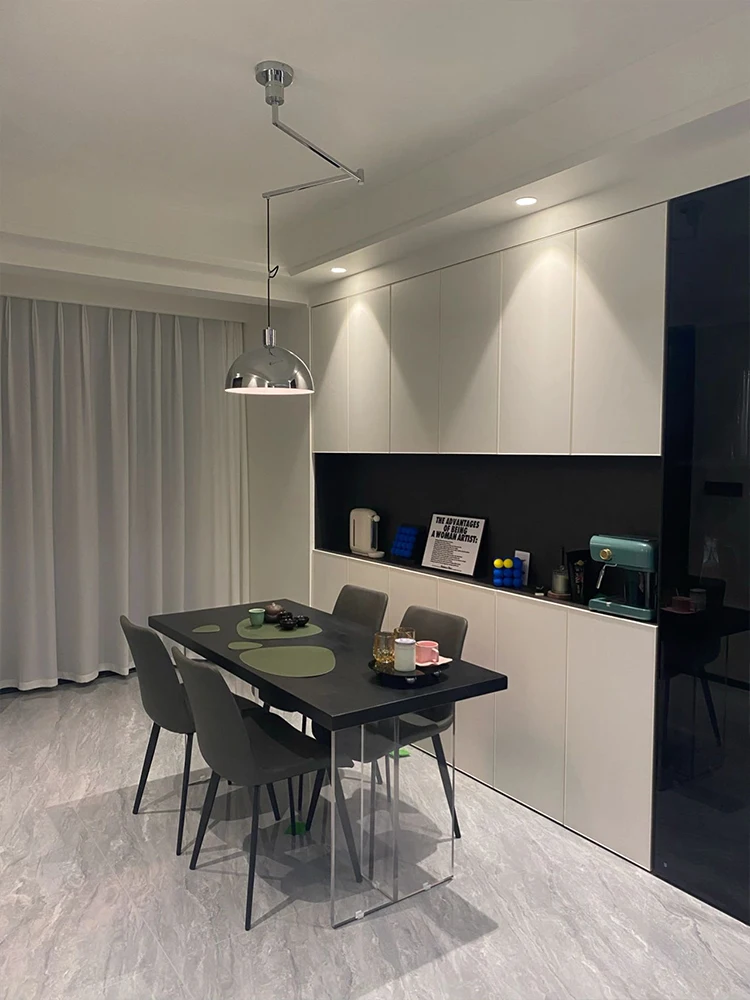 Nordic Restaurant LED Chandelier  Modern Minimalist Study  Kitchen IslandsTable LIGHT Can Transfer Mobile Design Creative Lamp