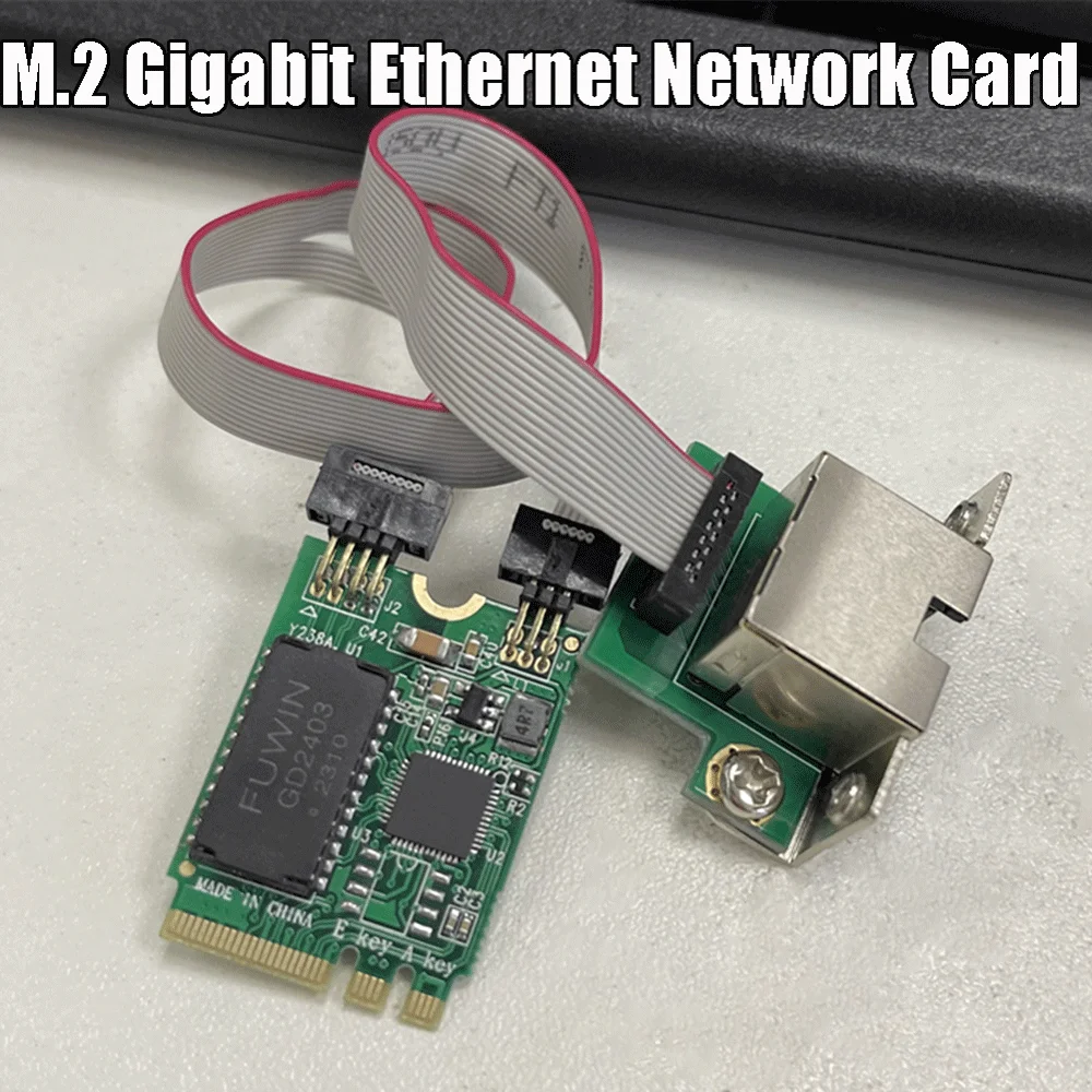 

M.2 Gigabit Ethernet Network Card 2.5G/1000/100Mbps M2 RJ45 Network Adapter RTL8125BG Chip Ethernet Adapter