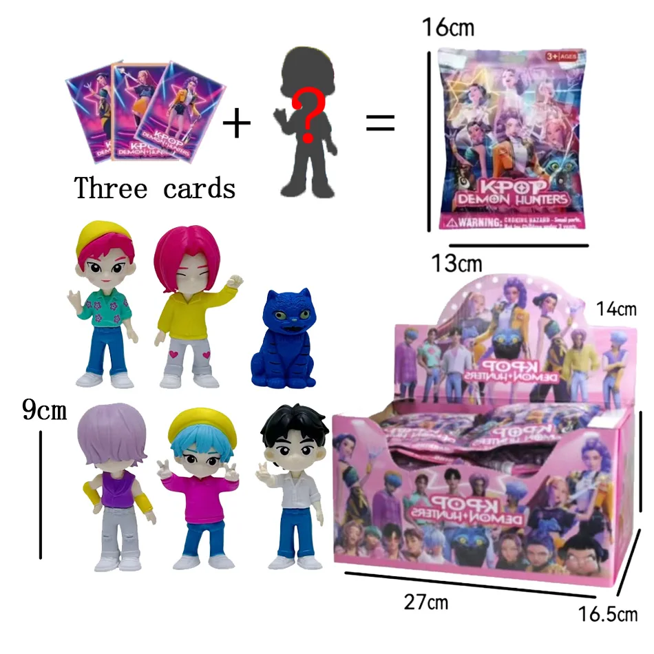 ? Hot Anime KPop Devil Hunter Puppe PVC Spielzeug Rumi Mira Zoi Charakter Vinyl Maske Blind Box Ornament Spielzeug Geburtstag Geschenk