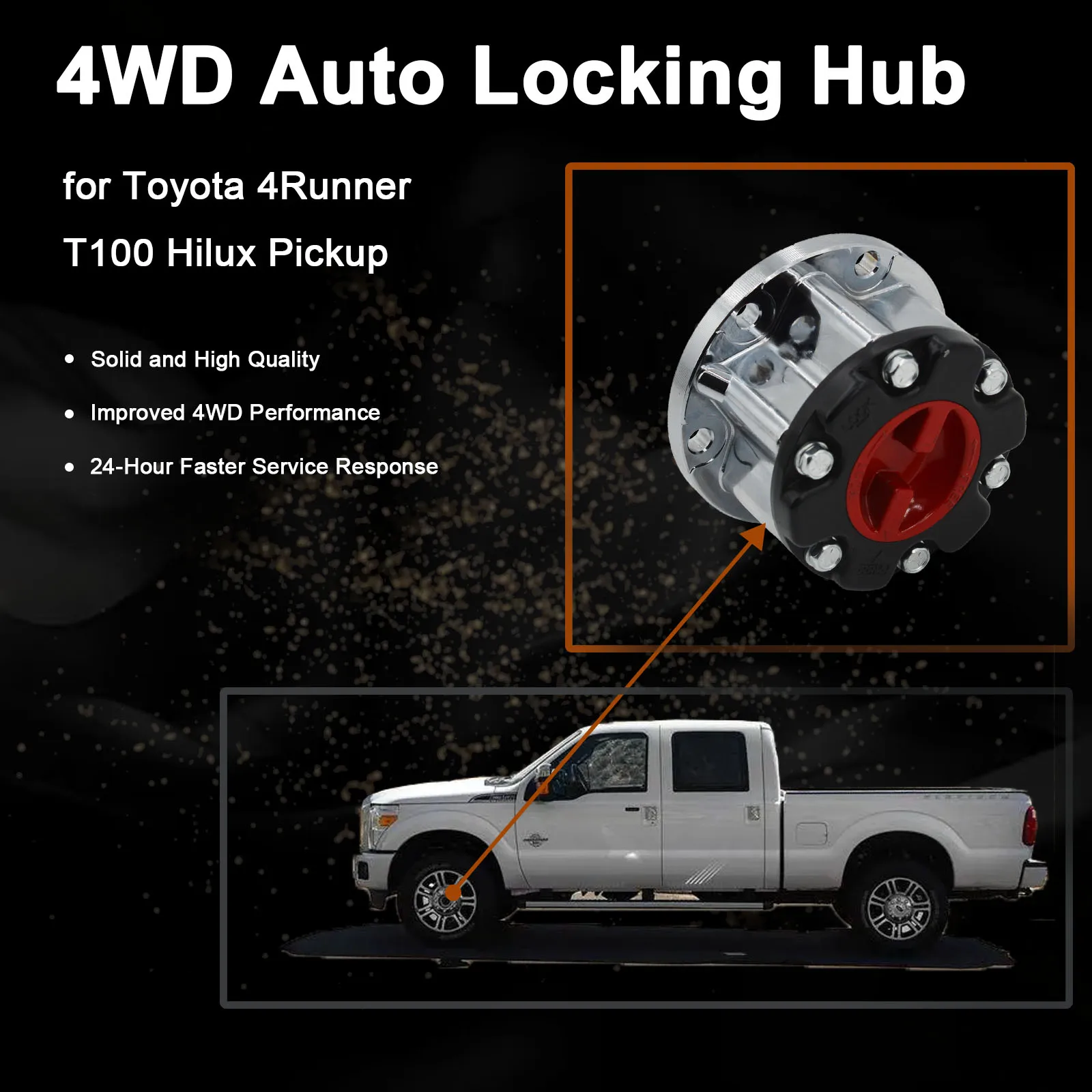 1 piece x Manual Wheel Locking Hubs For Toyota 4Runner T100 Hilux Pickup Toyota VAN B006 43509-35030 4350935030 zinc alloy