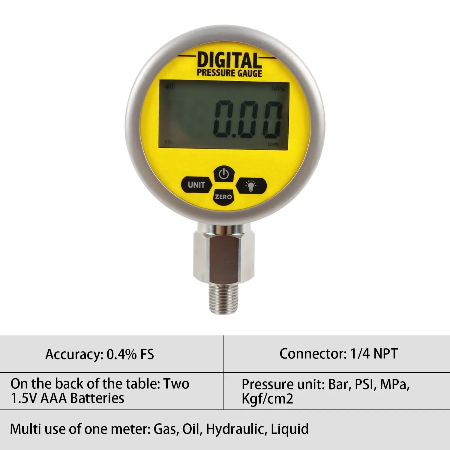 70P Digital Hydraulic Pressure Test Coupling Kit w/ 2pc 70MPa/ 16MPa Gauges 22 Test Couplings 3 Test Hoses for Caterpillar John