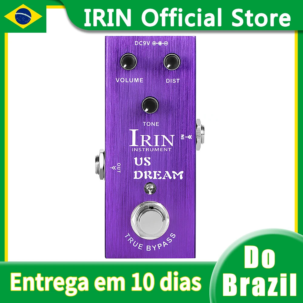 IRIN AN-03 US Dream Distortion Pedal Electric Guitar Effect Pedal Simulate High-Gain Distortion Tone Effect Guitar Accessories