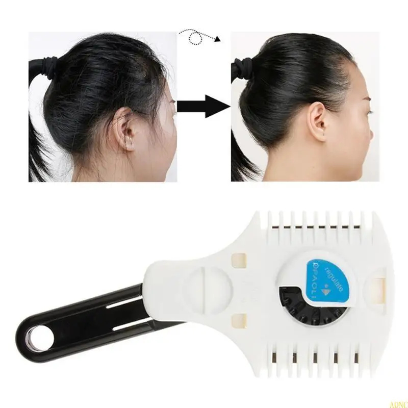 면도기 콤 조절 가능한 얇은 콤 이발 가위를위한 A0NC 더블 사이드 헤어 이발소 헤어 스타일리스트 액세서리