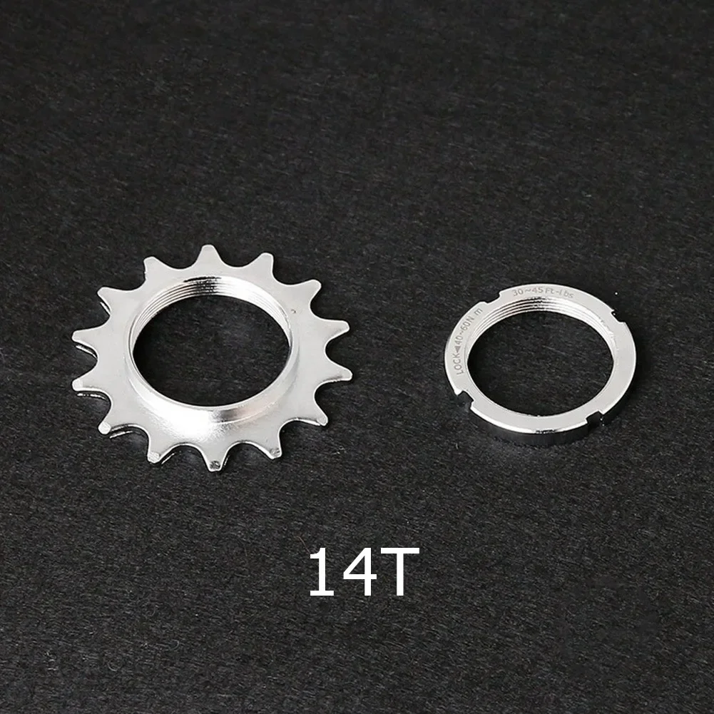 Bicycle Sprocket Fixed Gear Speed Cog Lock Ring 13T 14T 18T Track Bike Wheel Sprocket Lockring For Fixie Track Hub 1/8\