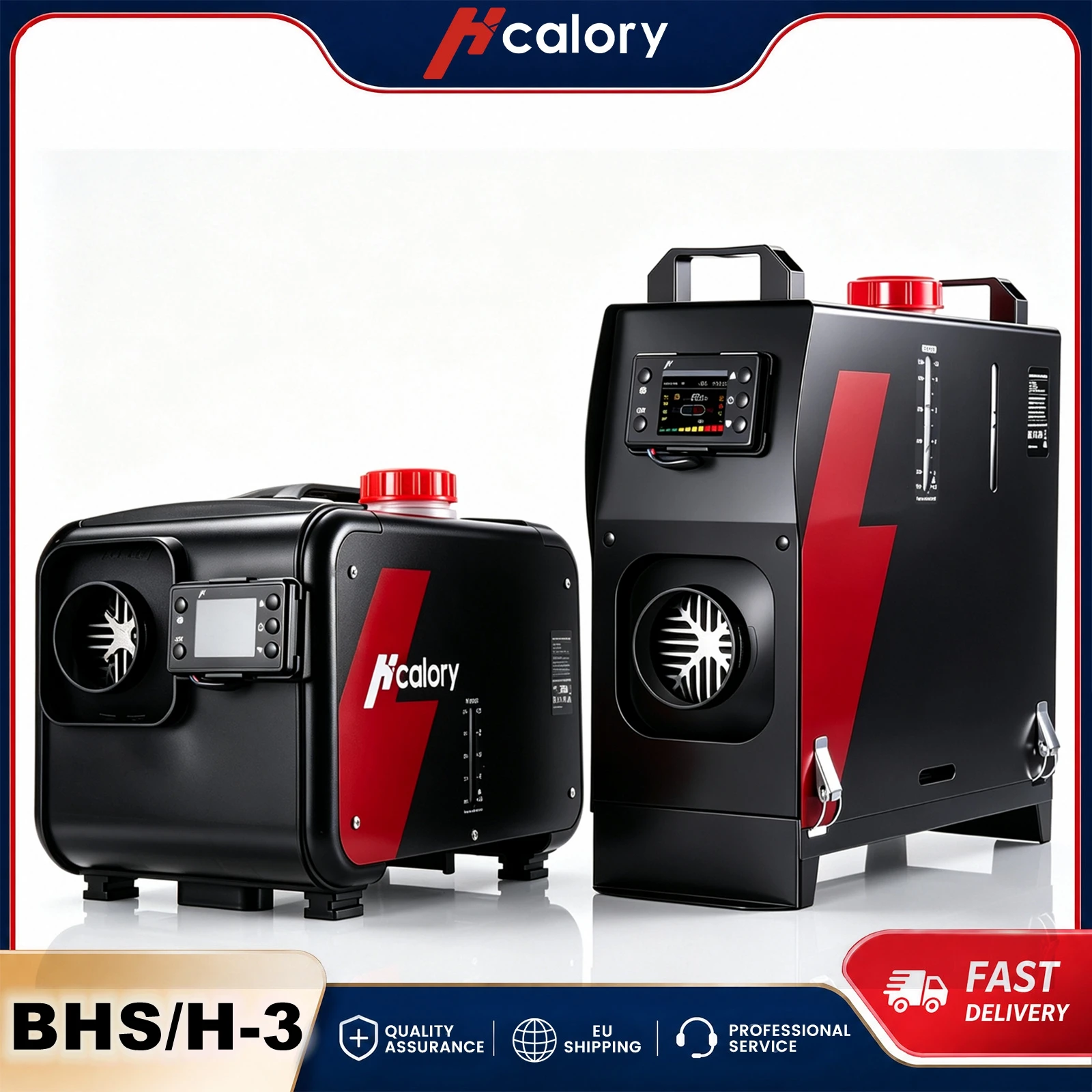 Image of Hcalory 5-8KW Tragbarer Diesel-Luftheizer mit APP & Fernbedienung 12V/24V/220-240V All-in-One Standheizung mit 5L Eingebautem Tank 5000m Höhenmodus für Wohnmobil, LKW, Camper, Zelt