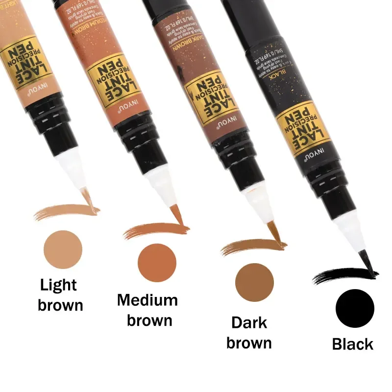 

Wig Knot Concealer for Lace Grid Lace Dyeing Pen for Wigs Knots Healer Stick for Lace wig & Frontal Part & Hairline, Portable