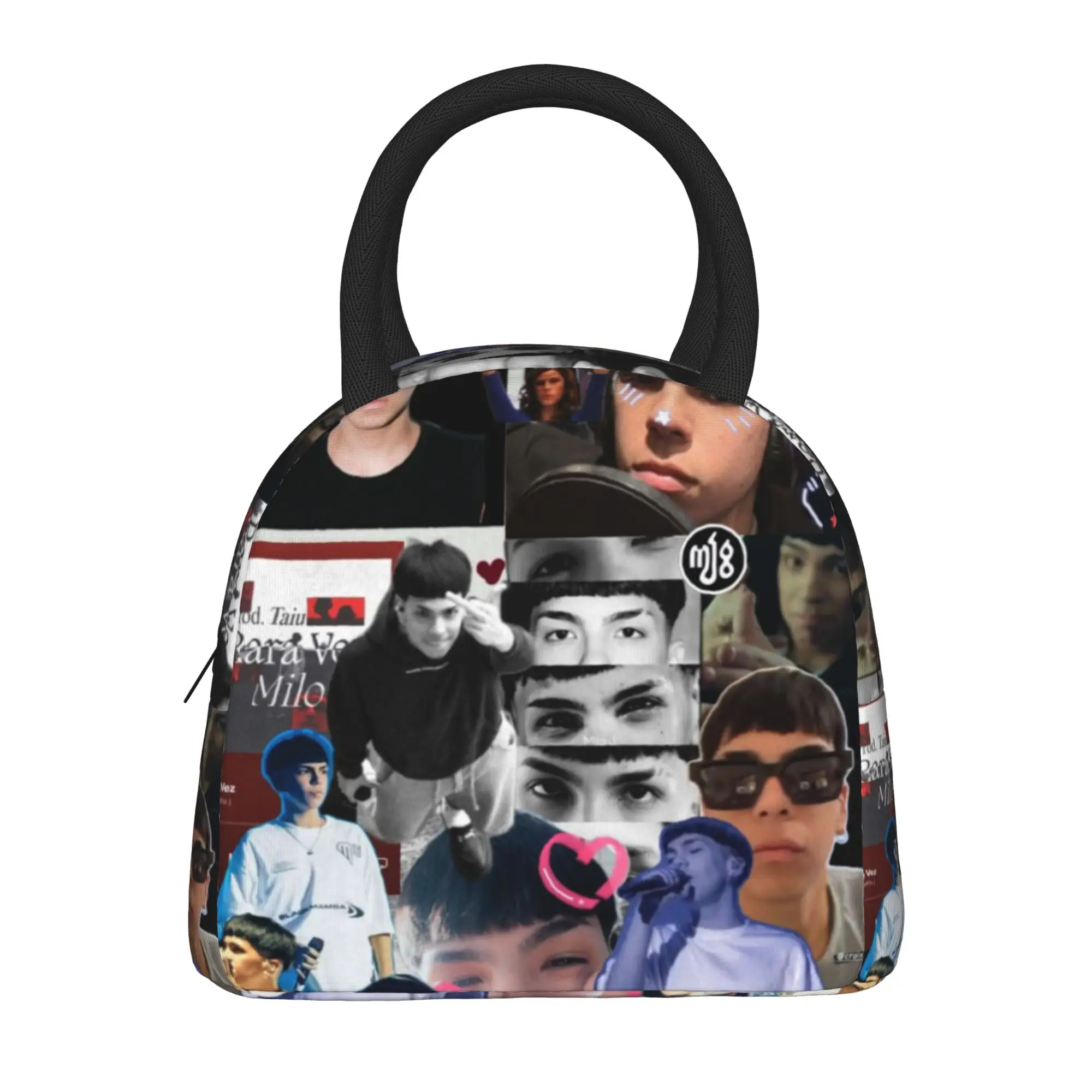 Milo J Rapper Music Album Tour Product Insulated Lunch Tote Bag For Work  Food Storage Bag Portable Cooler Thermal Bento Box