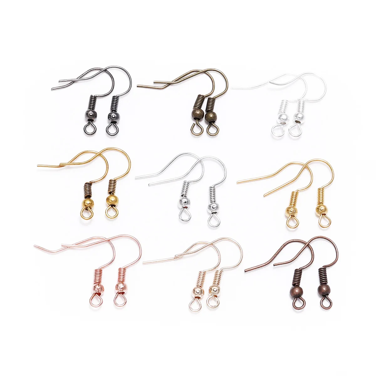 100pcs/lot 20x17mm DIY Earring Findings Earrings Clasps Hooks Fittings DIY Jewelry Making Accessories Iron Hook Earwire Jewelry