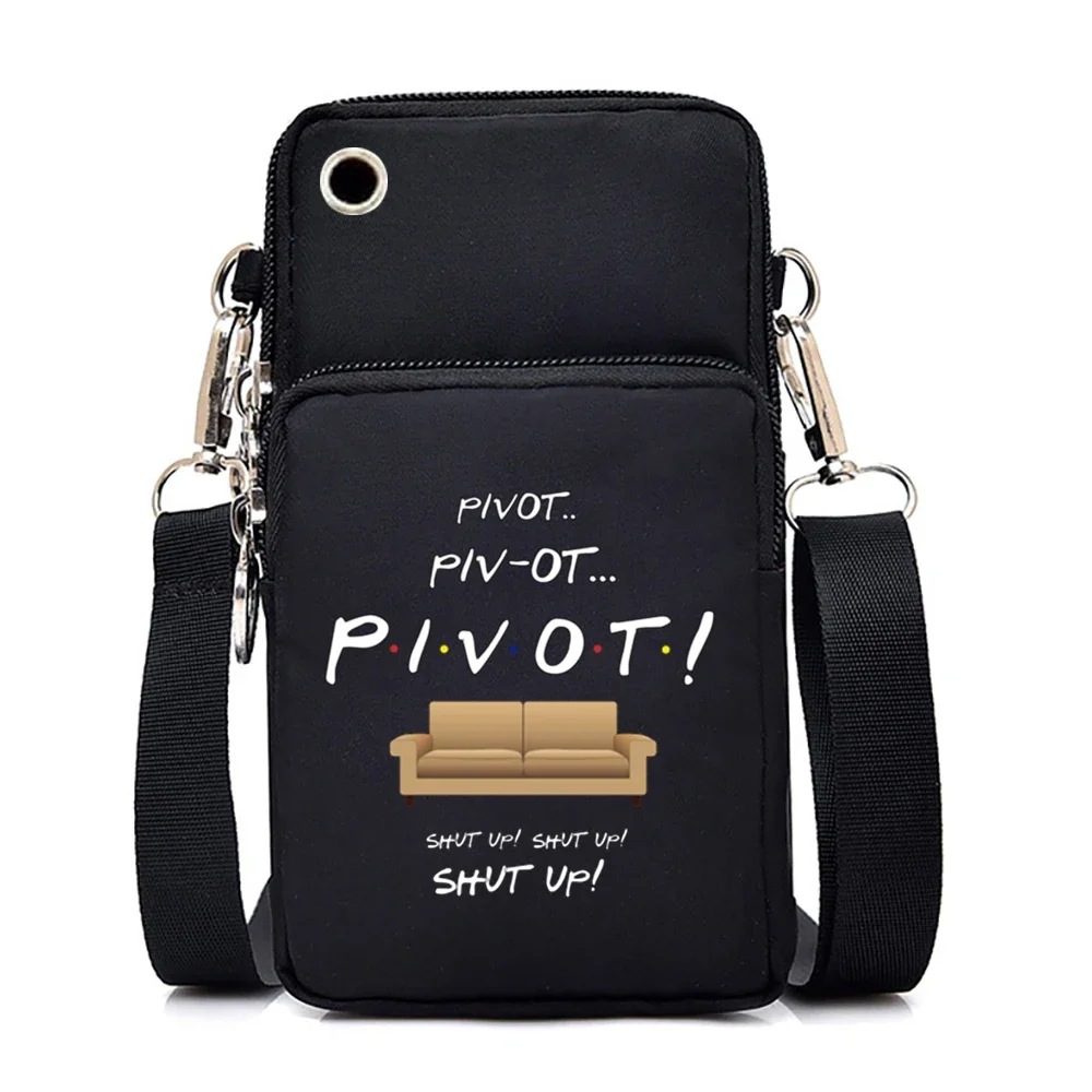 CENTRAL PERK Crossbody Bags for Women Friend Tv Show Graphic Purses and Handbags Harajuku Tote Bags Women Mini Mobile Phone Bag